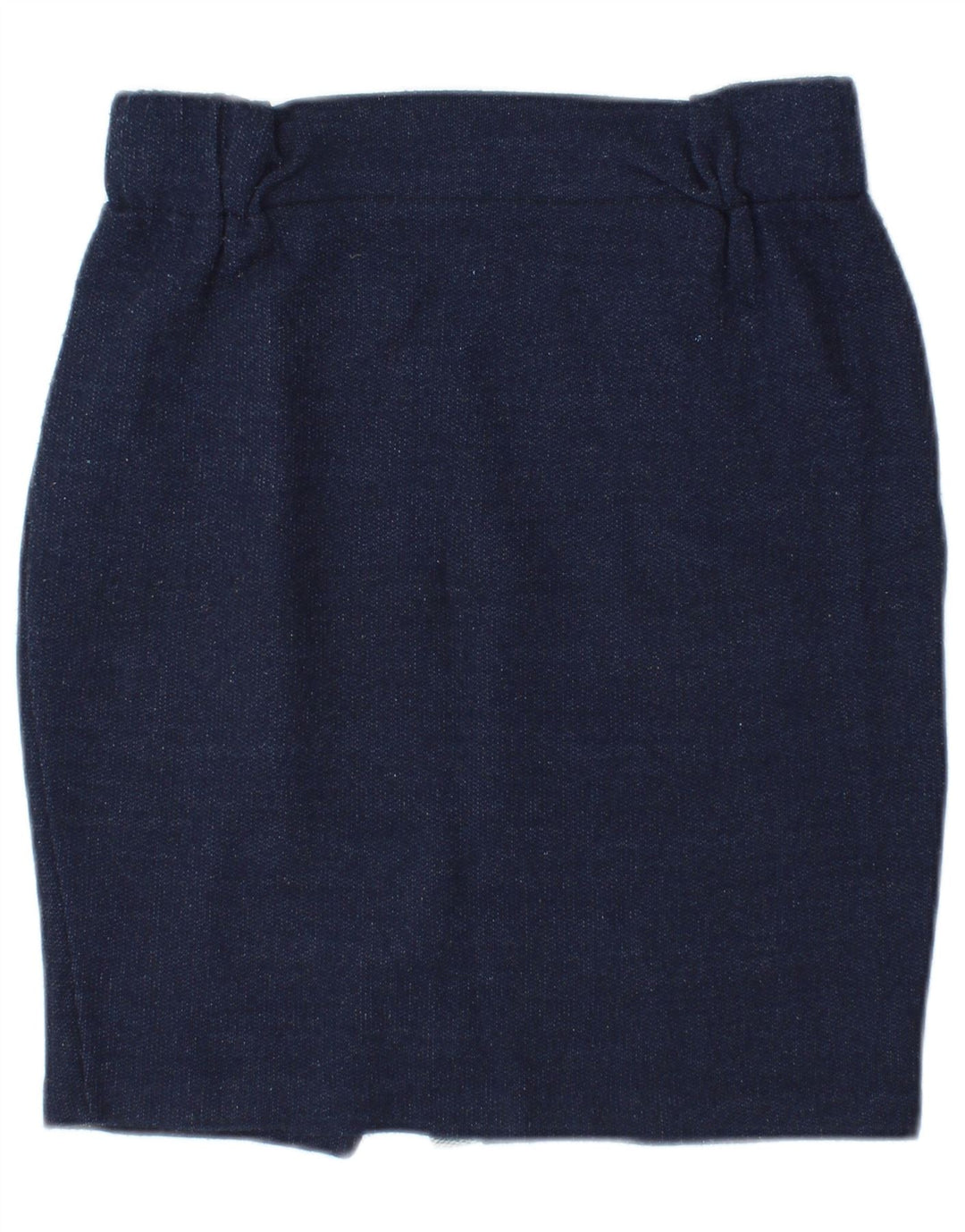 Atos Lombardini Womens Mini Pencil Skirt Medium W28 Navy Blue Acrylic