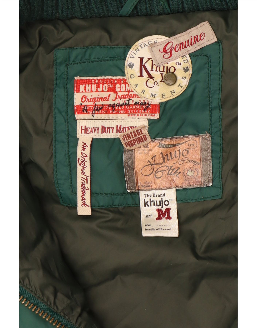 KHUJO Womens Padded Jacket UK 12 Medium Green