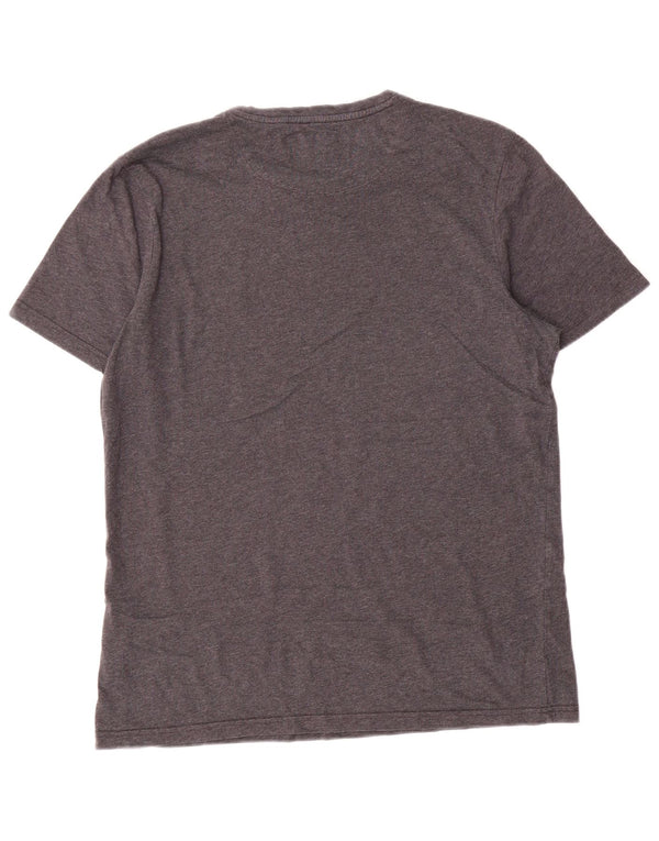 Lyle & Scott Mens T-Shirt Top Large Grey Cotton