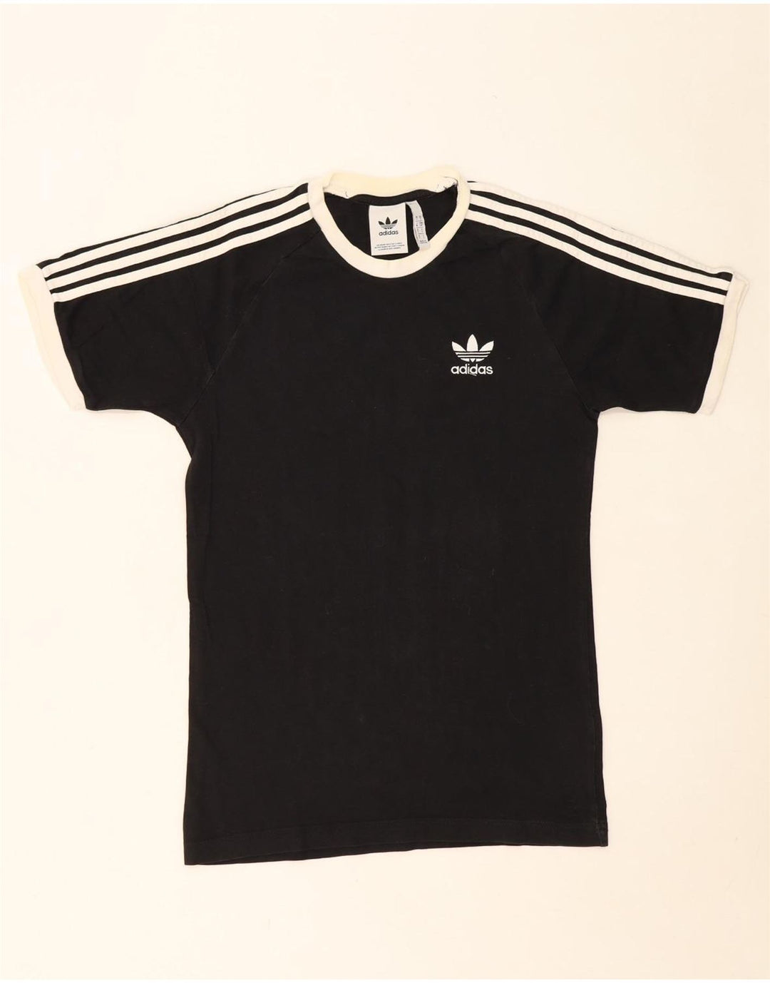 ADIDAS Mens T-Shirt Top Small Black Cotton