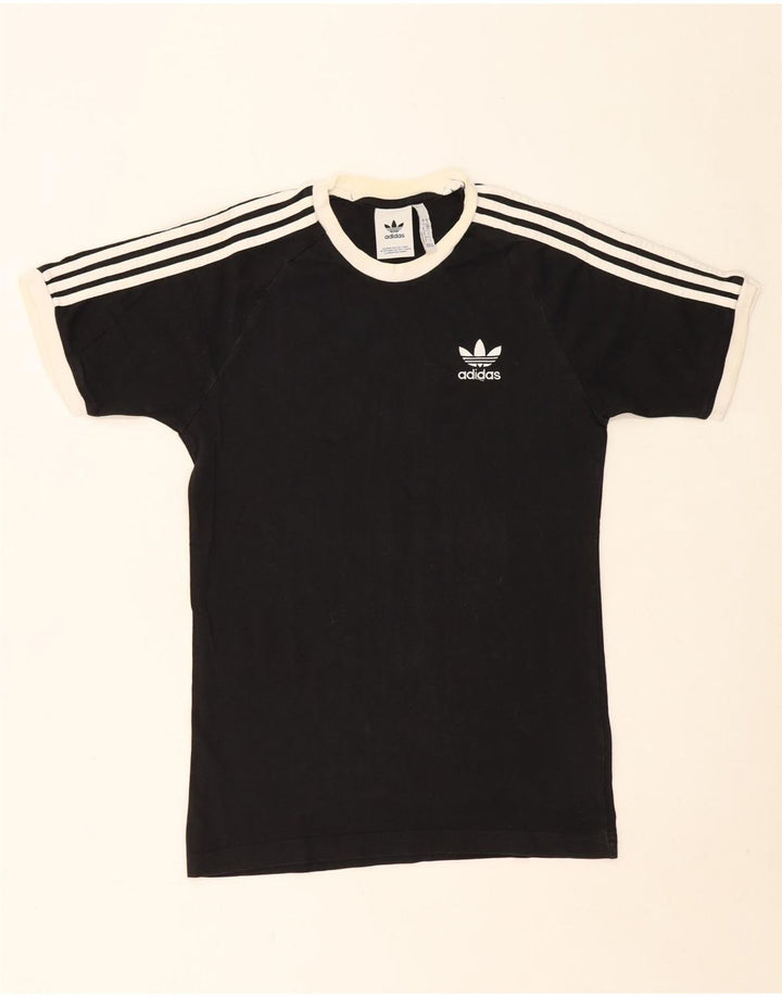 ADIDAS Mens T-Shirt Top Small Black Cotton