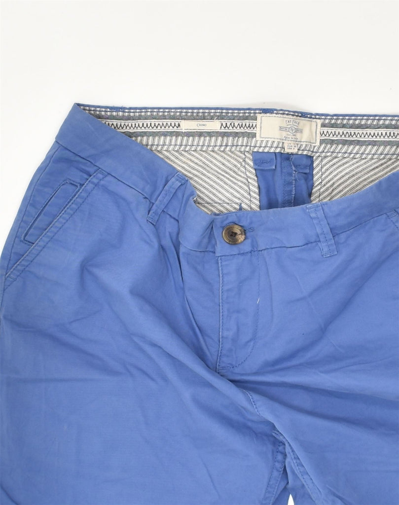 FAT FACE Womens Chino Shorts US 8 Medium W30 Blue Cotton | Vintage Fat Face | Thrift | Second-Hand Fat Face | Used Clothing | Messina Hembry 