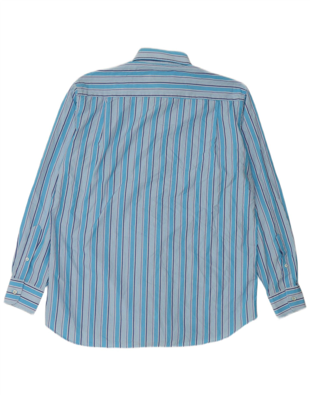 Paul & Shark Mens Shirt Size 40 Medium Blue Striped Cotton