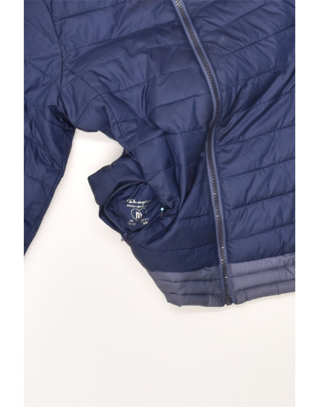CHAMPION Girls Hooded Reversible Jacket 11-12 Years Medium  Navy Blue | Vintage Champion | Thrift | Second-Hand Champion | Used Clothing | Messina Hembry 