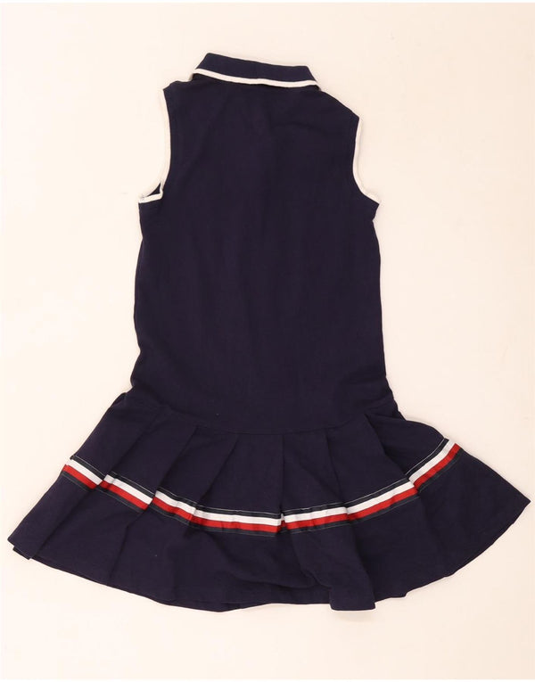 Tommy Hilfiger Girls Polo Dress 9-10 Years Medium Navy Blue Striped