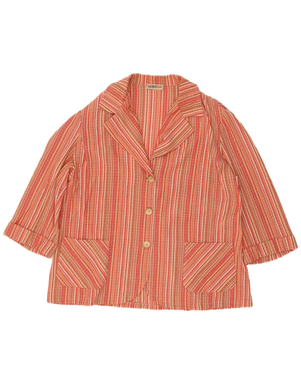 Elisa Landri Womens Oversized 3 Button Blazer Jacket UK 18 XL Multicoloured
