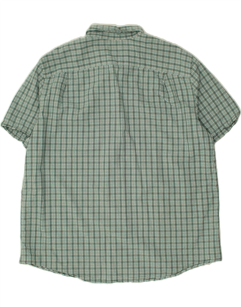 EDDIE BAUER Mens Classic Fit Shirt 2XL Green Check Cotton | Vintage Eddie Bauer | Thrift | Second-Hand Eddie Bauer | Used Clothing | Messina Hembry 