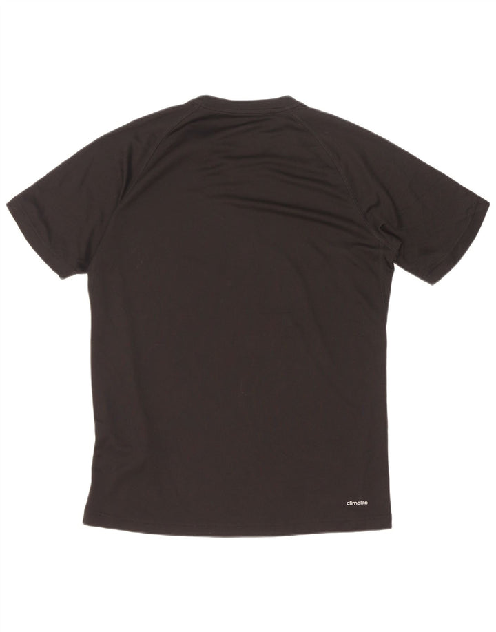 Adidas Mens Graphic T-Shirt Top Medium Black Polyester