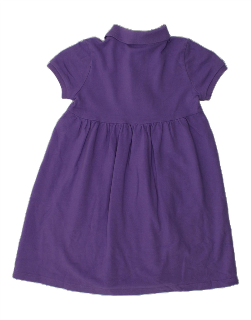 RALPH LAUREN Girls Polo Dress 5-6 Years Purple Cotton | Vintage Ralph Lauren | Thrift | Second-Hand Ralph Lauren | Used Clothing | Messina Hembry 