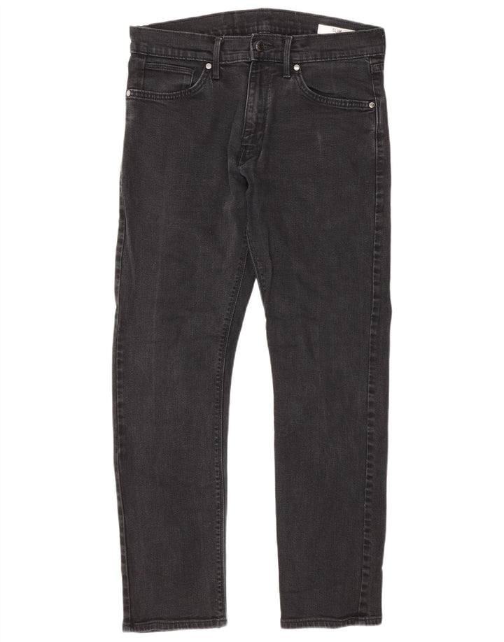 Marks & Spencer Mens Slim Jeans W32 L31 Grey Cotton