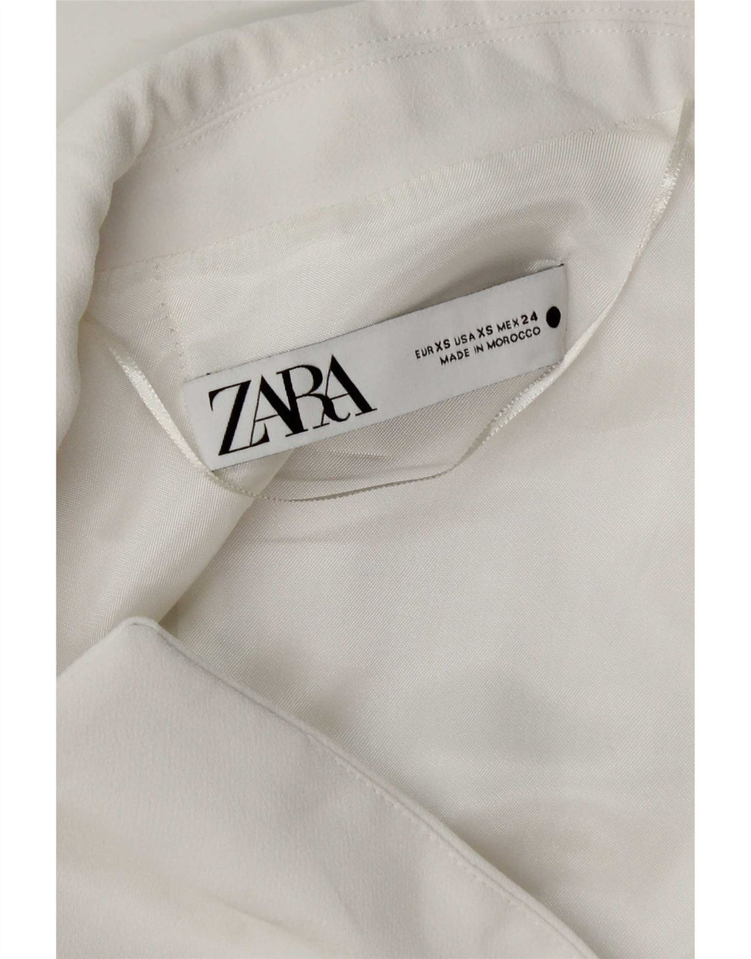 Zara Womens Regular Longline Waistcoat UK 6 XS White