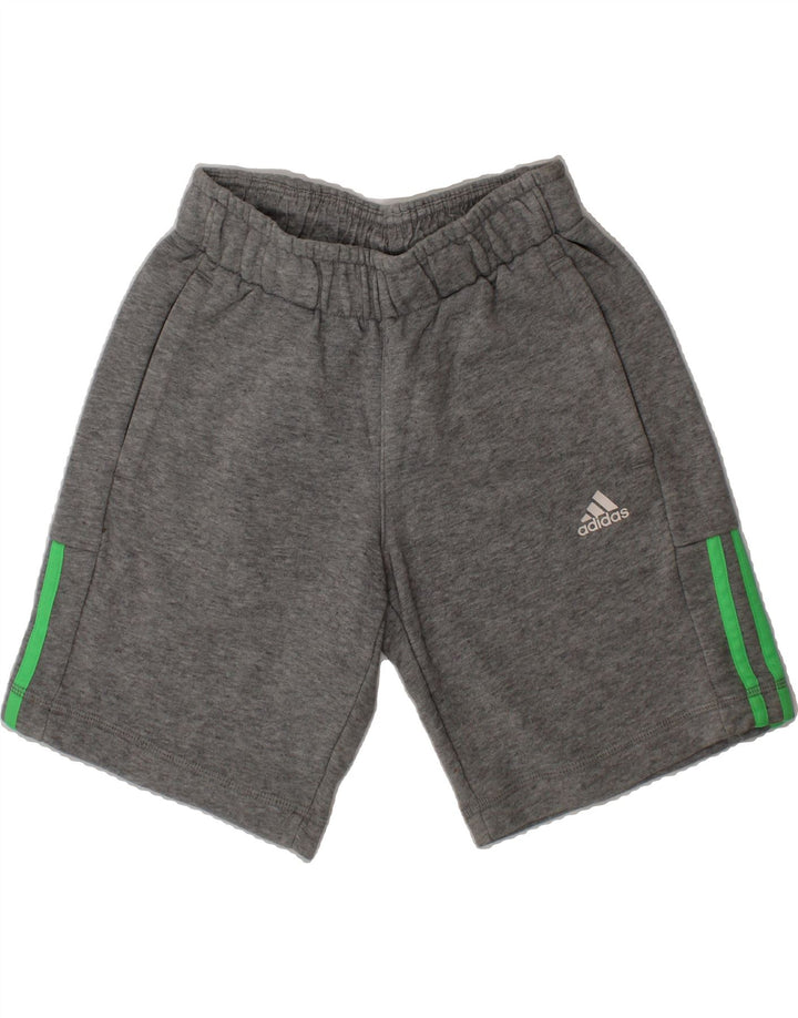 ADIDAS Boys Sport Shorts 9-10 Years  Grey Cotton Vintage Adidas and Second-Hand Adidas from Messina Hembry 
