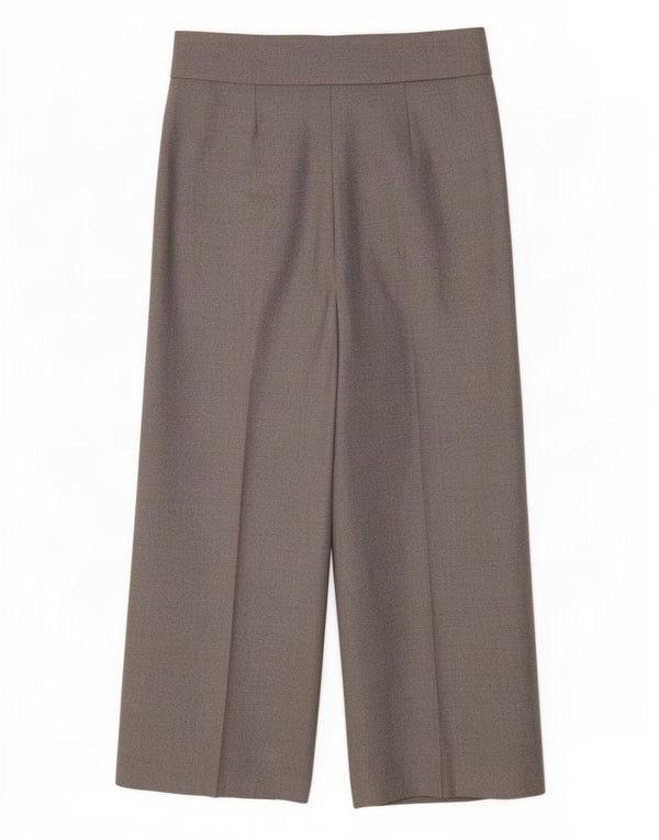 Marks & Spencer Womens High Waist Casual Trousers UK 8 Small W26 L25 Grey