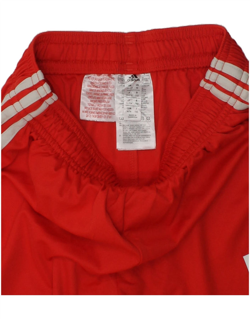 ADIDAS Boys Sport Shorts 11-12 Years Red Polyester | Vintage Adidas | Thrift | Second-Hand Adidas | Used Clothing | Messina Hembry 