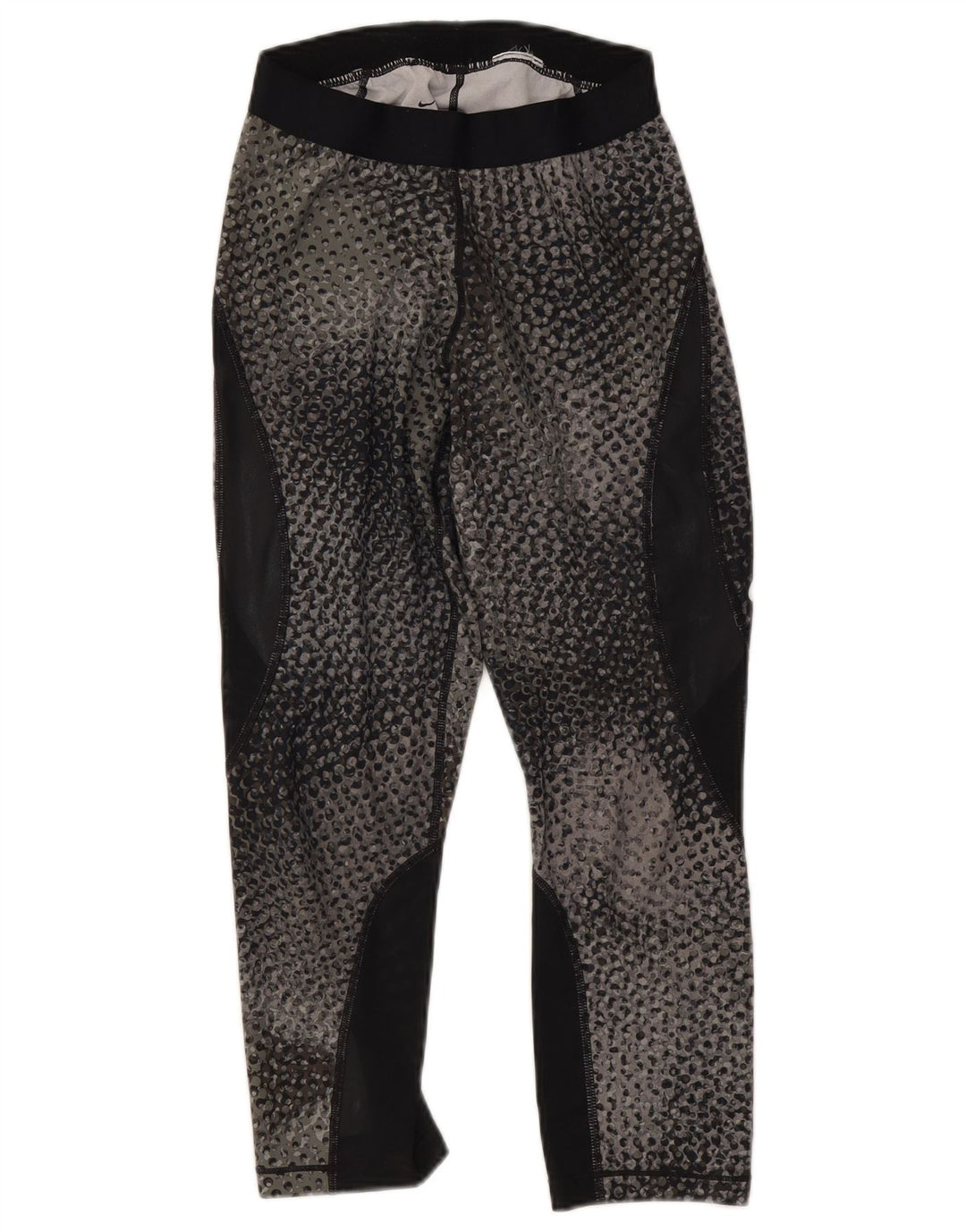 Nike Womens Capri Leggings UK 12 Medium  Grey Colourblock
