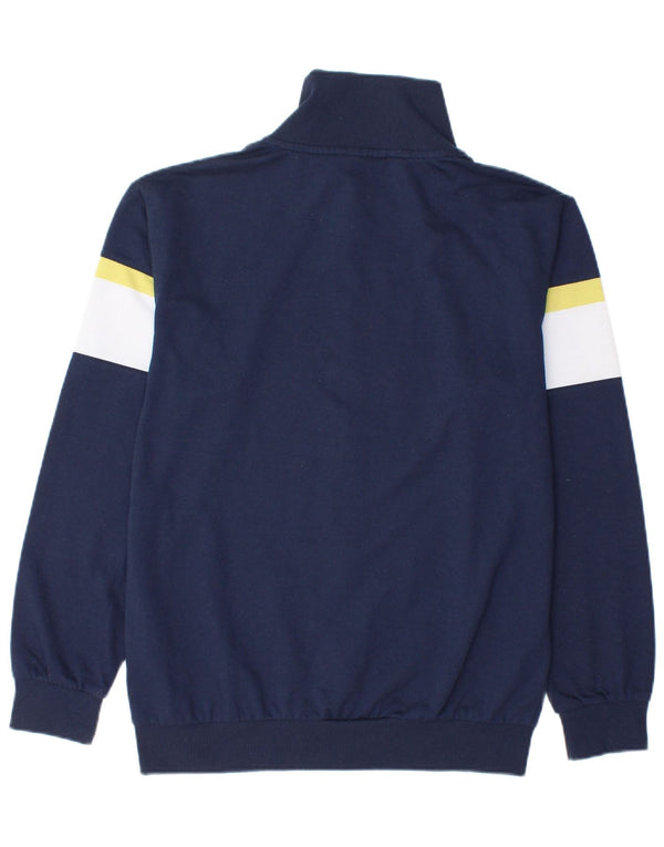 Kappa Mens Tracksuit Top Jacket Medium Navy Blue Colourblock Polyester