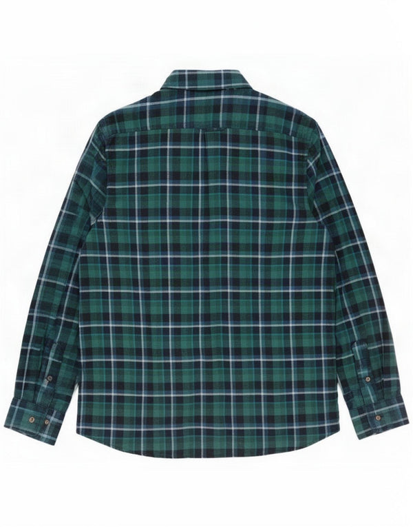 Ben Sherman Mens Flannel Shirt Large Green Check