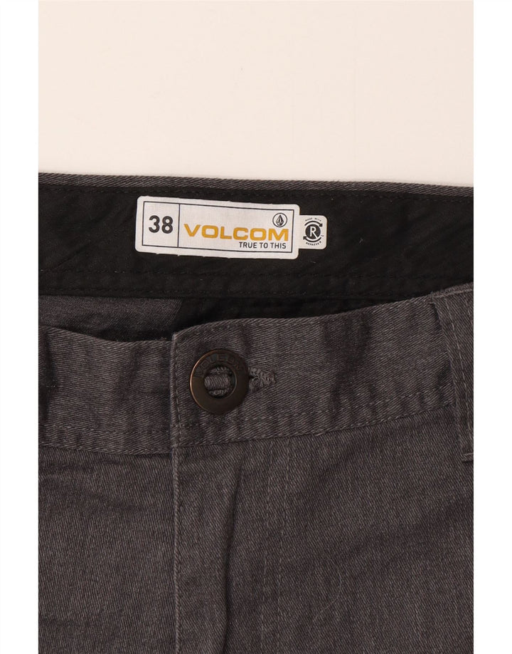 VOLCOM Mens Chino Shorts W38 XL Grey Cotton