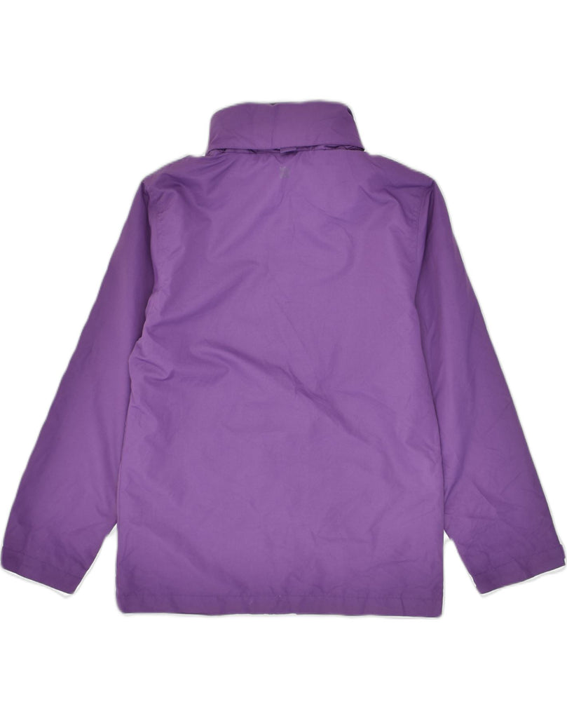 MOUNTAIN WAREHOUSE Girls Rain Jacket 9-10 Years Purple Polyester | Vintage Mountain Warehouse | Thrift | Second-Hand Mountain Warehouse | Used Clothing | Messina Hembry 