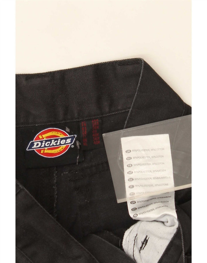 Dickies Mens Straight Cargo Trousers W26 L30 Black Polyester