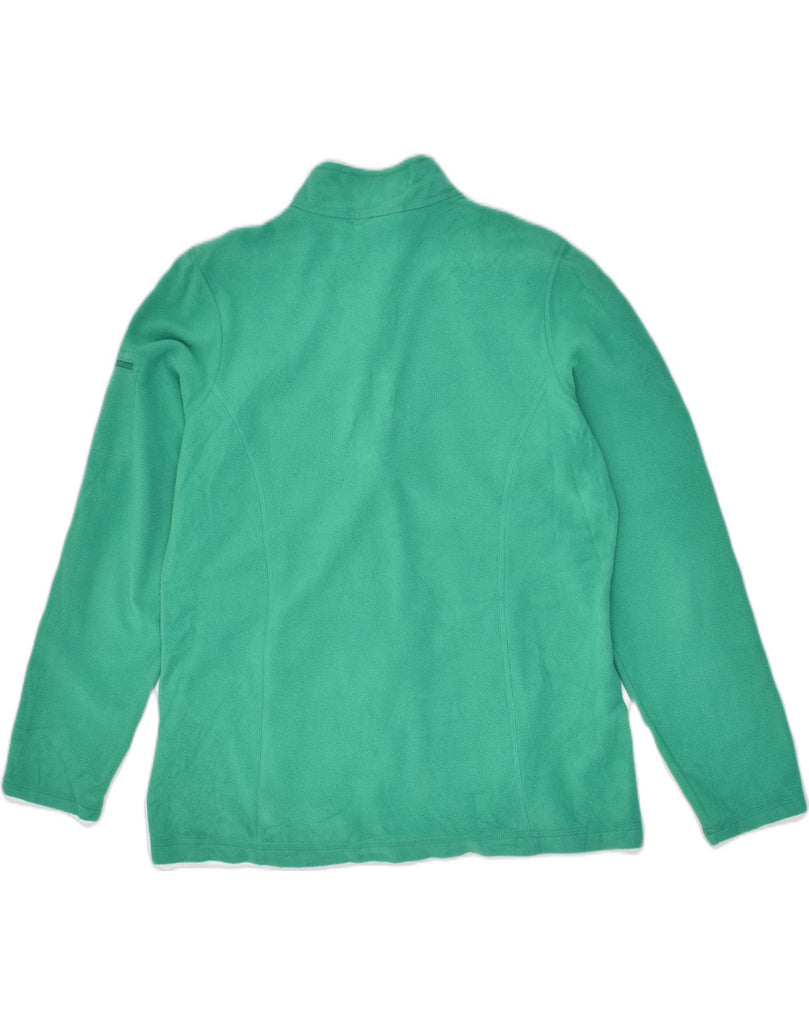 L.L.BEAN Womens Fleece Jacket UK 14 Medium Green Polyester | Vintage L.L.Bean | Thrift | Second-Hand L.L.Bean | Used Clothing | Messina Hembry 