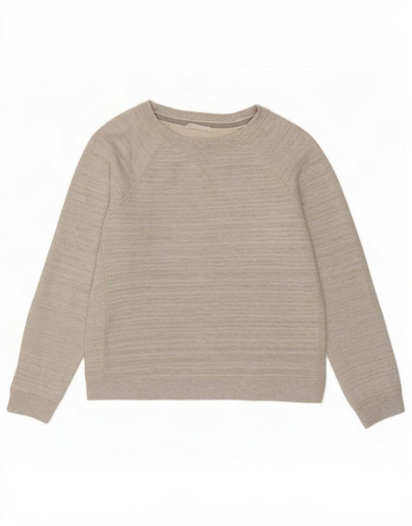 Fat Face Womens Sweatshirt Jumper UK 16 Large Grey Cotton