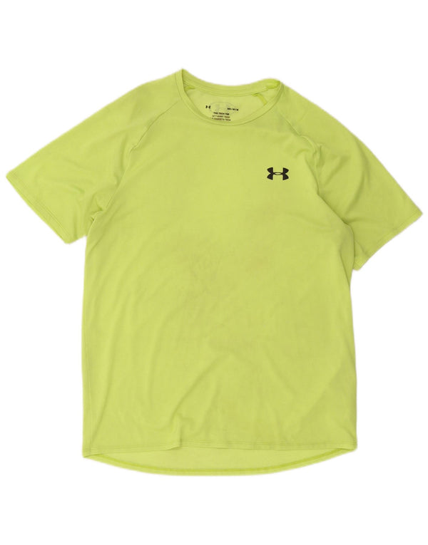 Under Armour Mens T-Shirt Top Medium Green Polyester