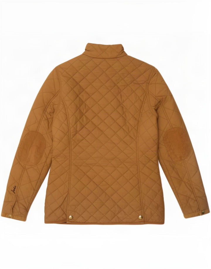 Joules Womens Quilted Jacket UK 8 Small Beige Polyamide