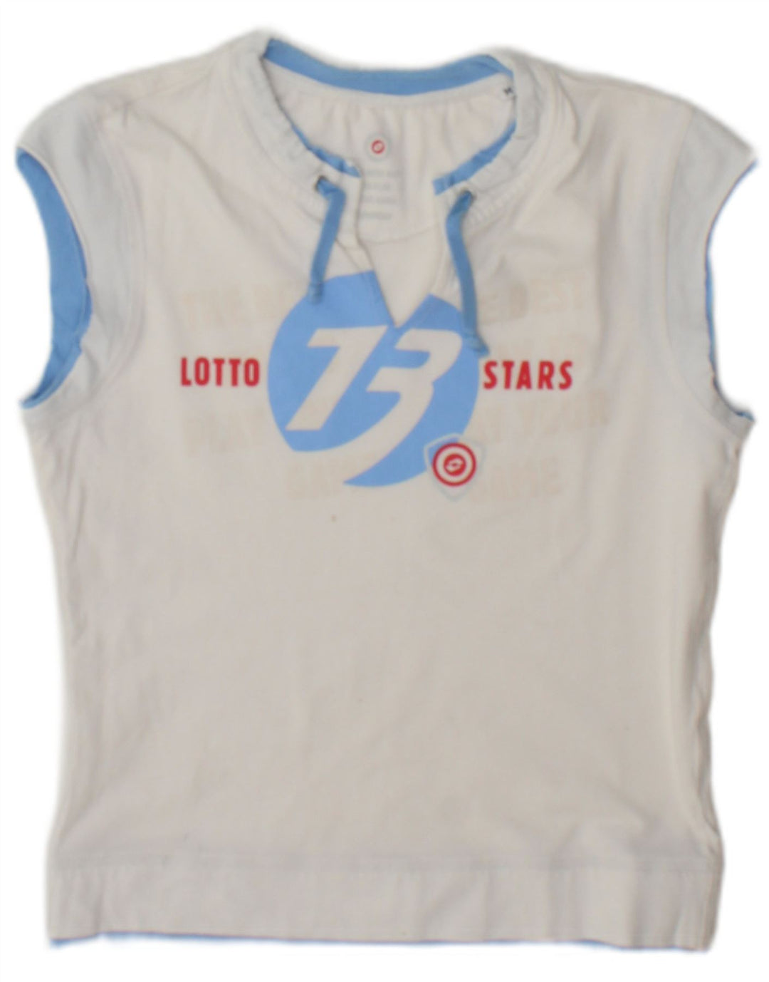Lotto Womens Graphic Vest Top UK 12 Medium White
