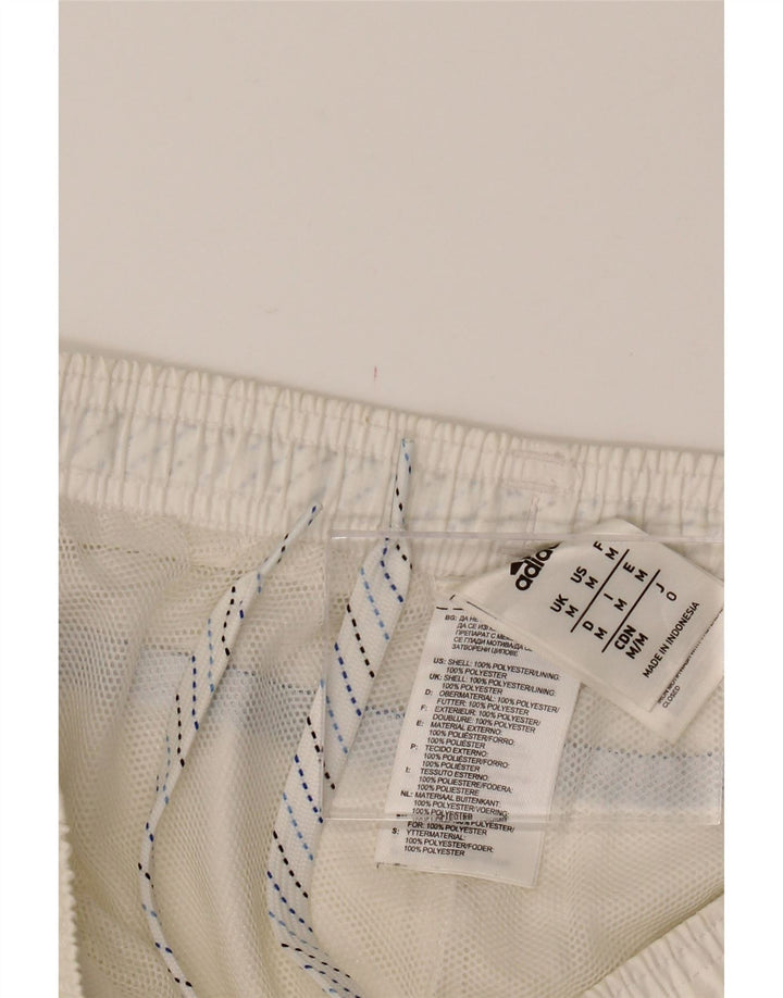 ADIDAS Mens Sport Shorts Medium  White Polyester Vintage Adidas and Second-Hand Adidas from Messina Hembry 