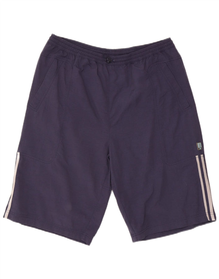 ADIDAS Mens Sport Shorts Large  Navy Blue Polyester