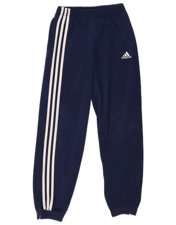 Adidas Girls Tracksuit Trousers Joggers 11-12 Years  Navy Blue Polyester