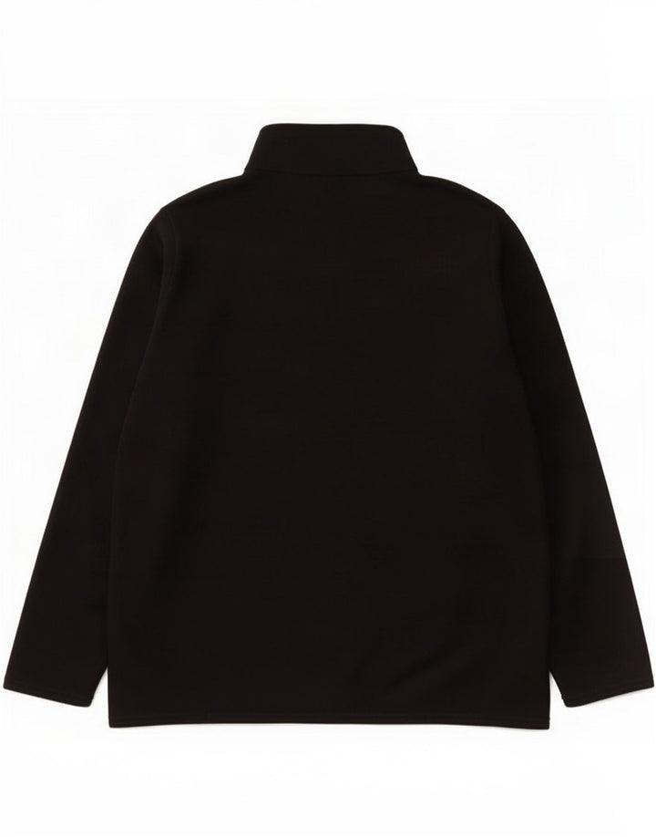 Marks & Spencer Womens Oversized Fleece Jacket UK 24 4XL Black Polyester