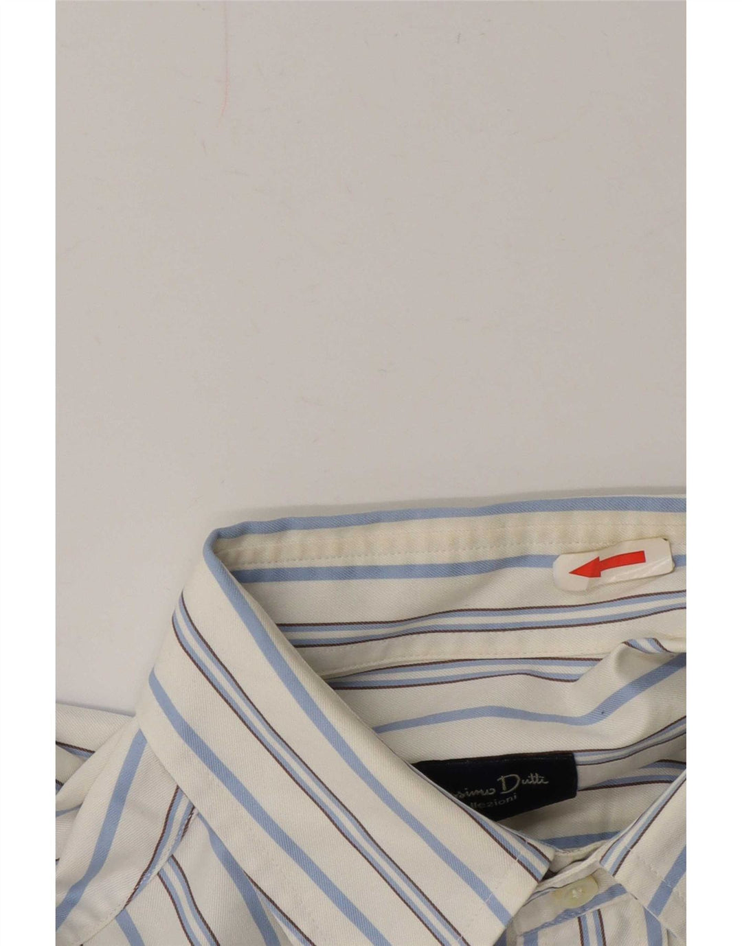 Massimo Dutti Mens Shirt Large White Striped