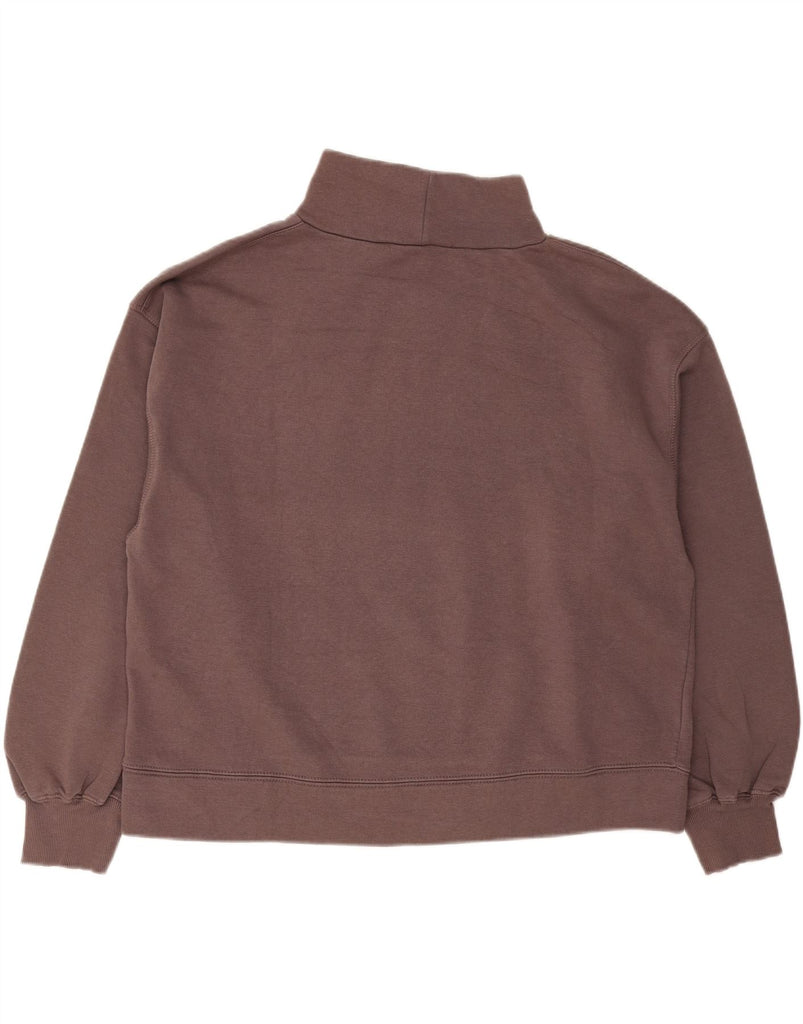 ZARA Womens Oversized Sweatshirt Jumper UK 16 Large Purple Cotton Vintage Zara and Second-Hand Zara from Messina Hembry 