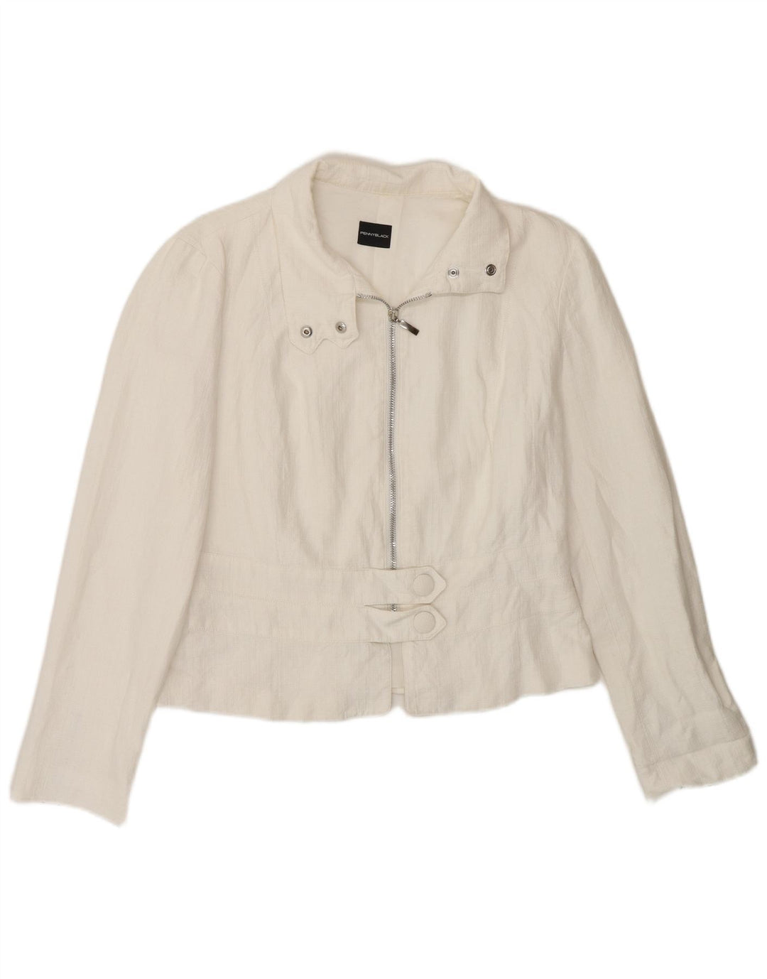 Penny Black Womens Full Zip Blazer Jacket UK 12 Medium White