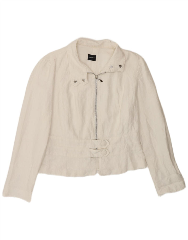 Penny Black Womens Full Zip Blazer Jacket UK 12 Medium White