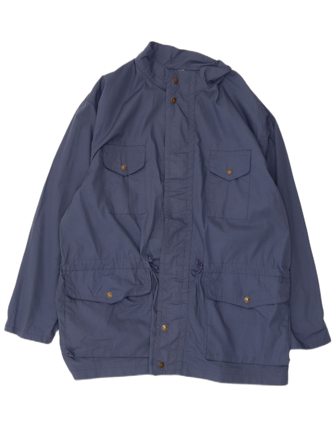 Vintage Mens Utility Jacket IT 52 XL Blue Polyester