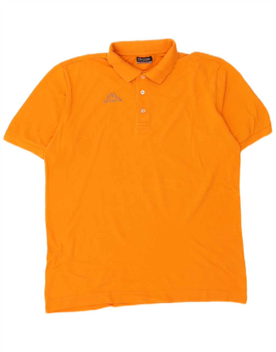 Kappa Mens Polo Shirt XL Orange Cotton