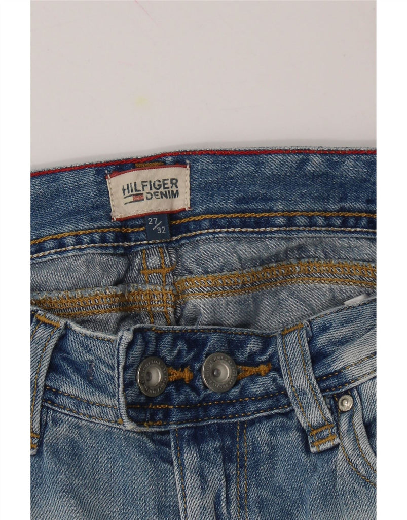 TOMMY HILFIGER Womens Distressed Slim Jeans W27 L32  Blue Cotton Vintage Tommy Hilfiger and Second-Hand Tommy Hilfiger from Messina Hembry 