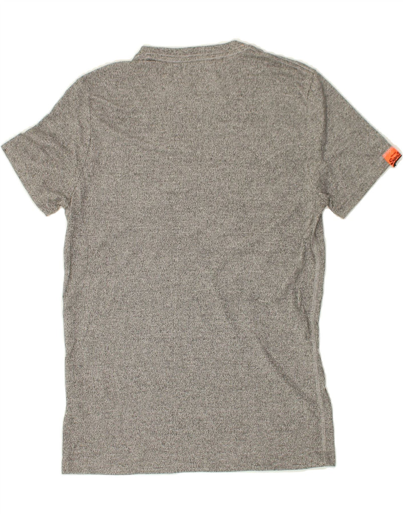 SUPERDRY Mens Graphic T-Shirt Top Small Grey Flecked Cotton | Vintage Superdry | Thrift | Second-Hand Superdry | Used Clothing | Messina Hembry 