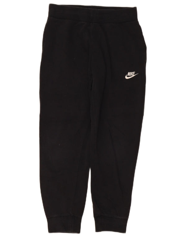 Nike Girls Tracksuit Trousers Joggers 12-13 Years Large Black Cotton