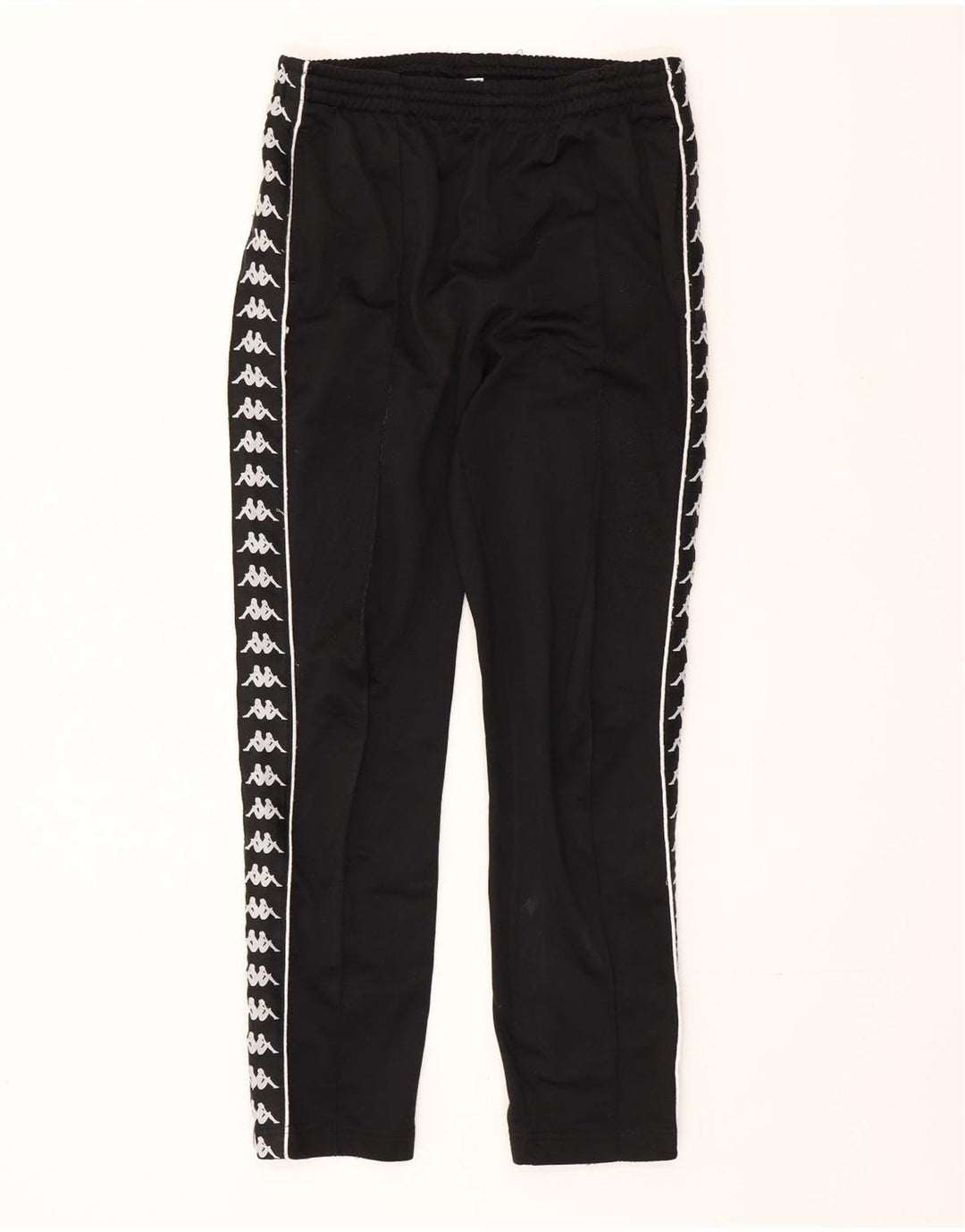 Kappa Mens Graphic Tracksuit Trousers Medium  Black