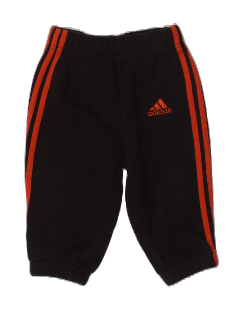 ADIDAS Baby Boys Joggers Tracksuit Trousers 3-6 Months Brown Cotton | Vintage Adidas | Thrift | Second-Hand Adidas | Used Clothing | Messina Hembry 
