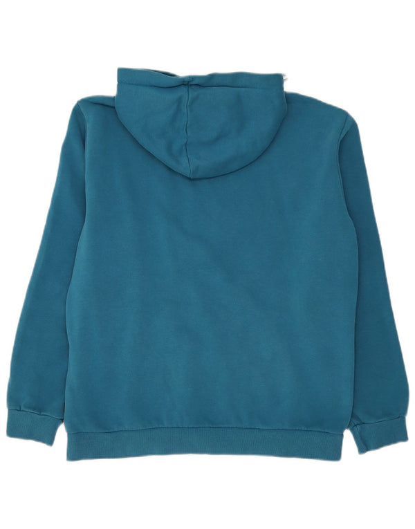 Puma Mens Graphic Hoodie Jumper Medium Blue Cotton