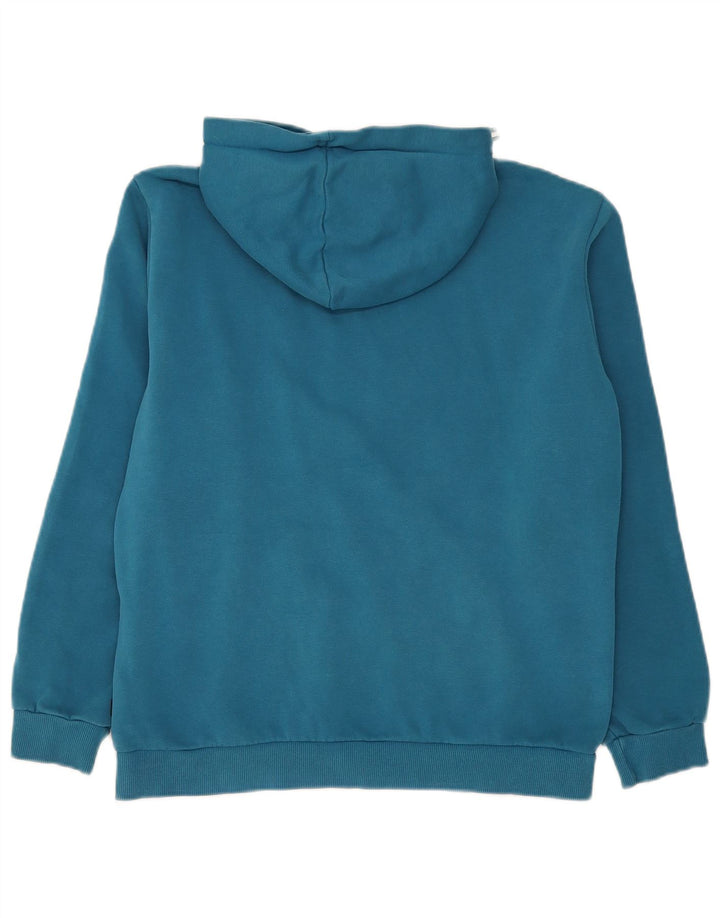 Puma Mens Graphic Hoodie Jumper Medium Blue Cotton