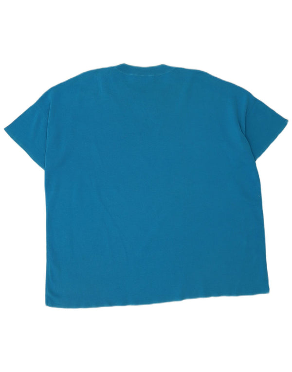 Cos Mens T-Shirt Top Medium Blue Cotton