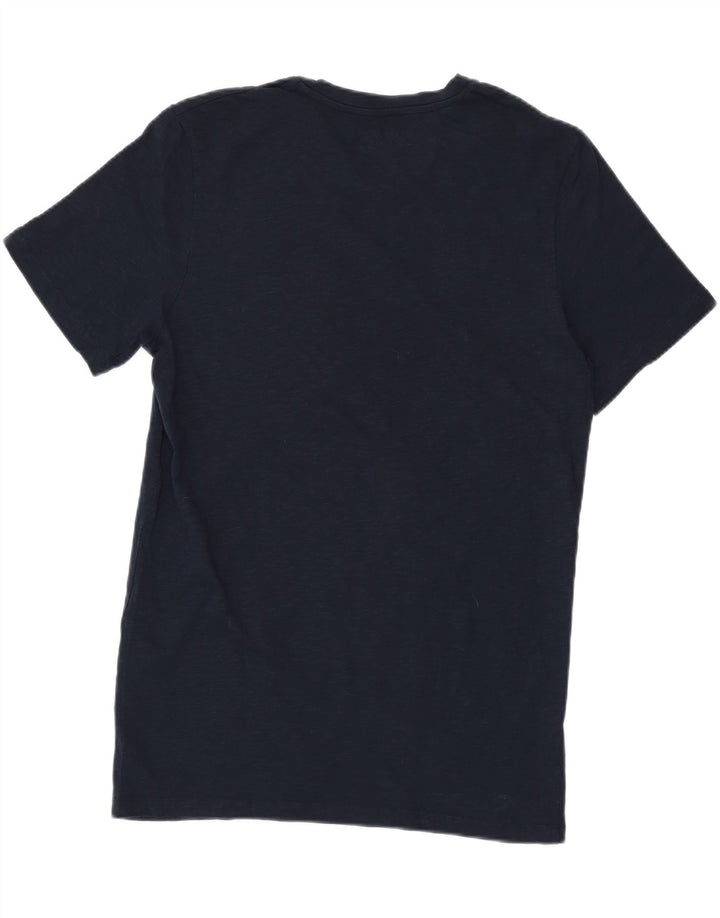 JACK & JONES Mens T-Shirt Top Large Navy Blue Cotton Vintage Jack & Jones and Second-Hand Jack & Jones from Messina Hembry 