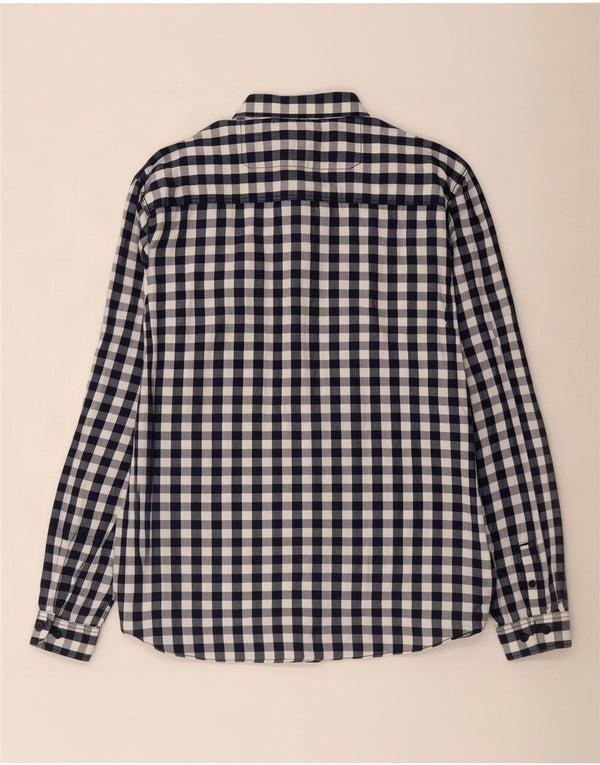 Jack & Jones Mens Shirt 2XL Blue Gingham Cotton