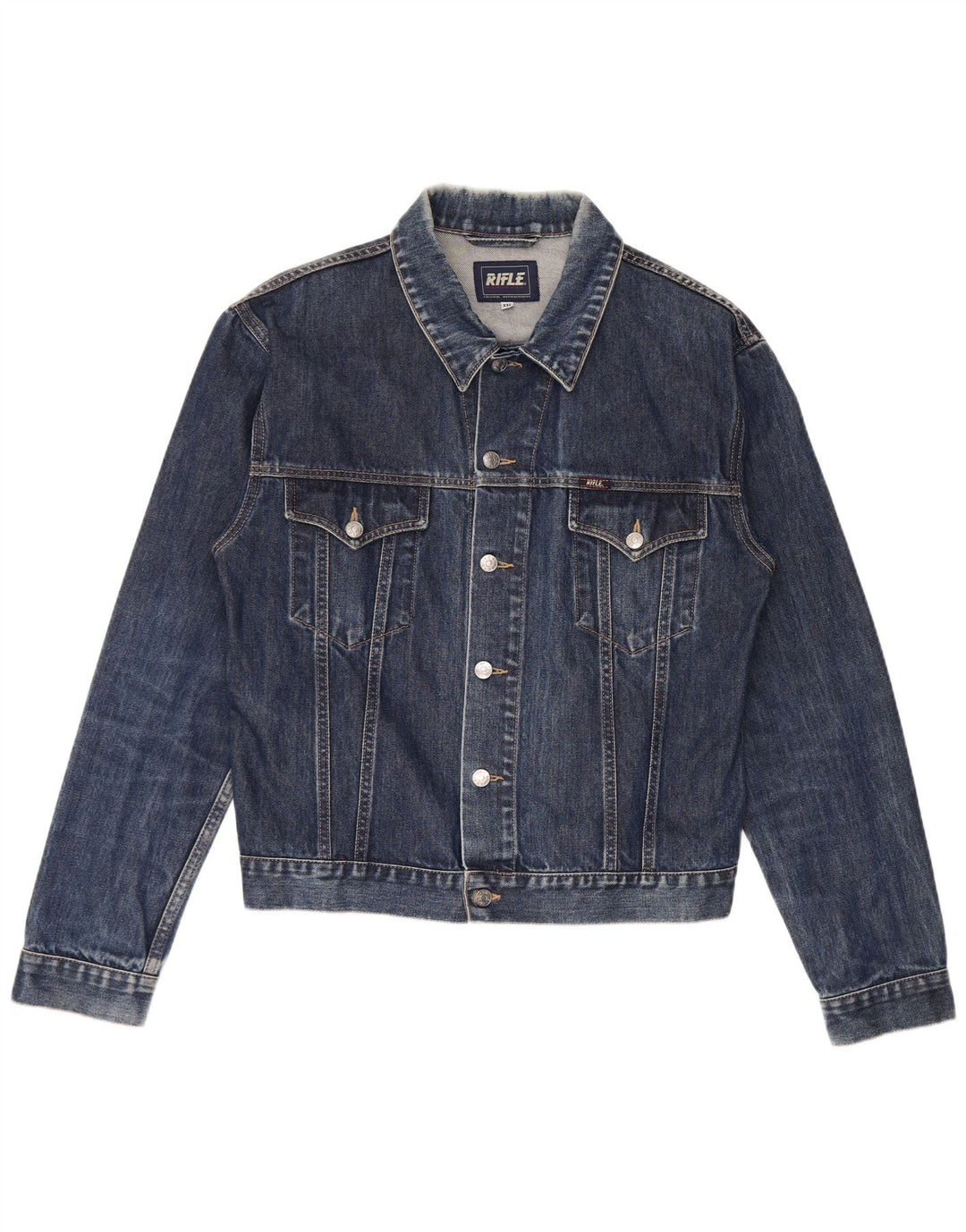 Rifle Womens Denim Jacket UK 20 2XL Blue Cotton